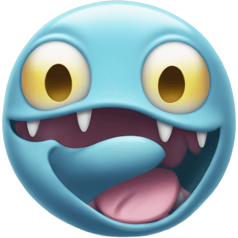 wooper from pokemon with shocked face emoji