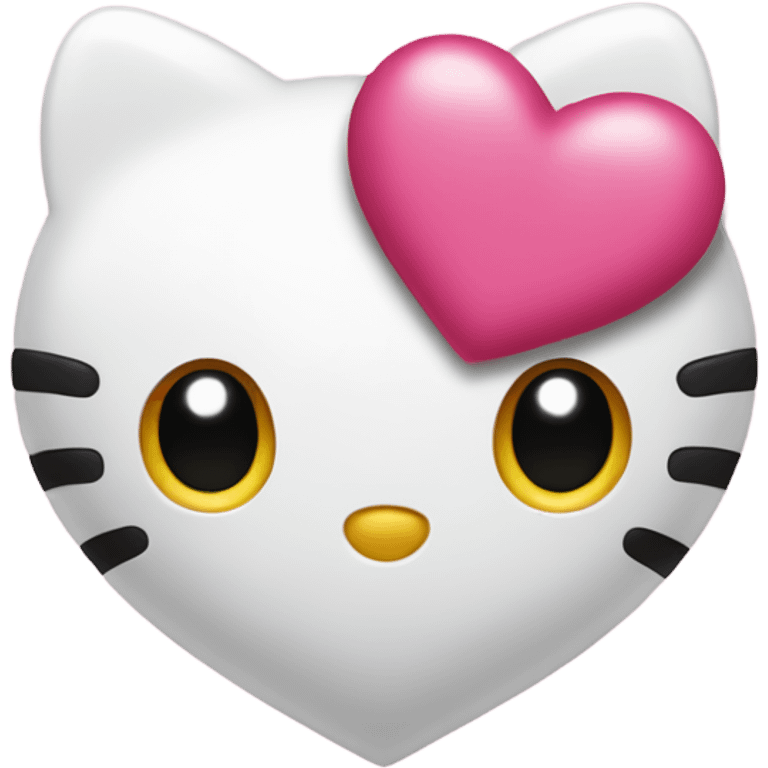 Hello kitty love heart  emoji