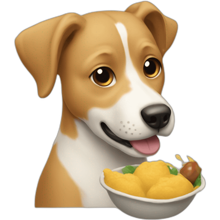 dog eating motchi emoji