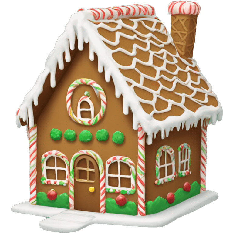 Gingerbread house emoji