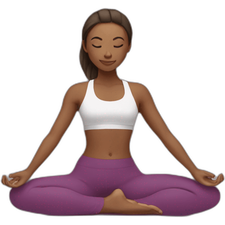 yoga girl emoji