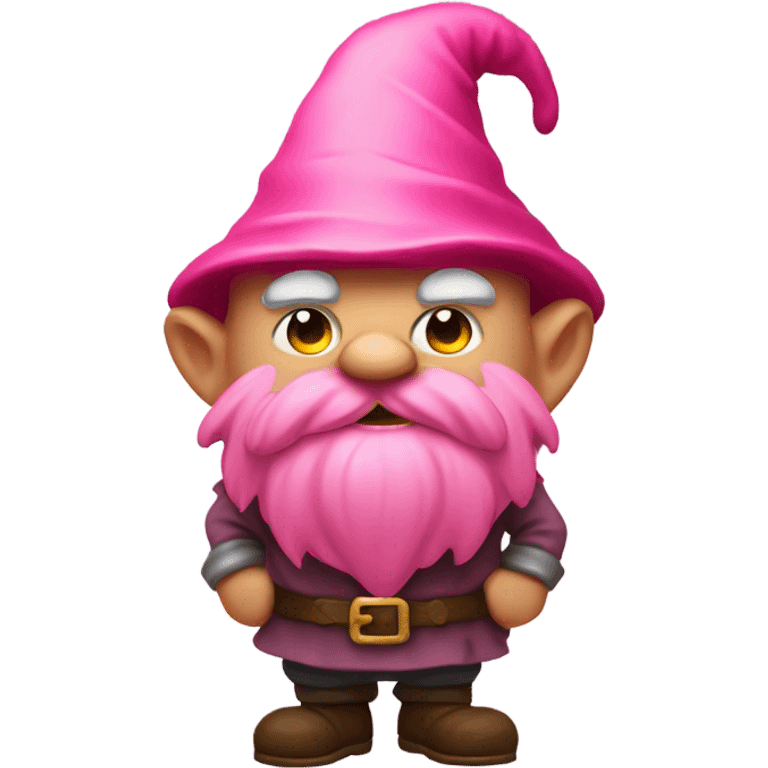 Angry pink gnome  emoji