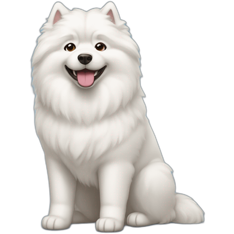 Samoyed dog emoji