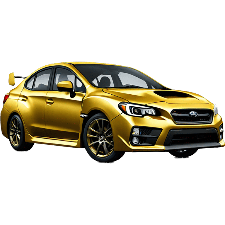 Gold Subaru WRX emoji