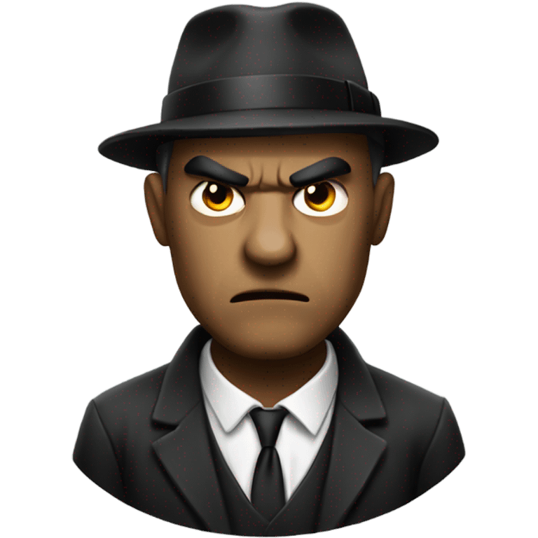 Angry mobster emoji