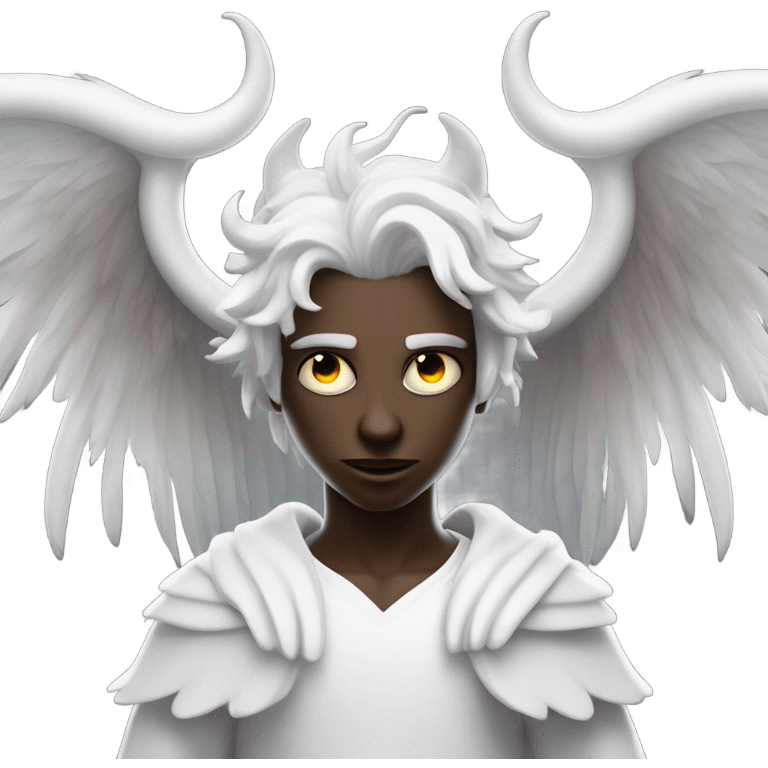 Thrones daemon and white angel emoji