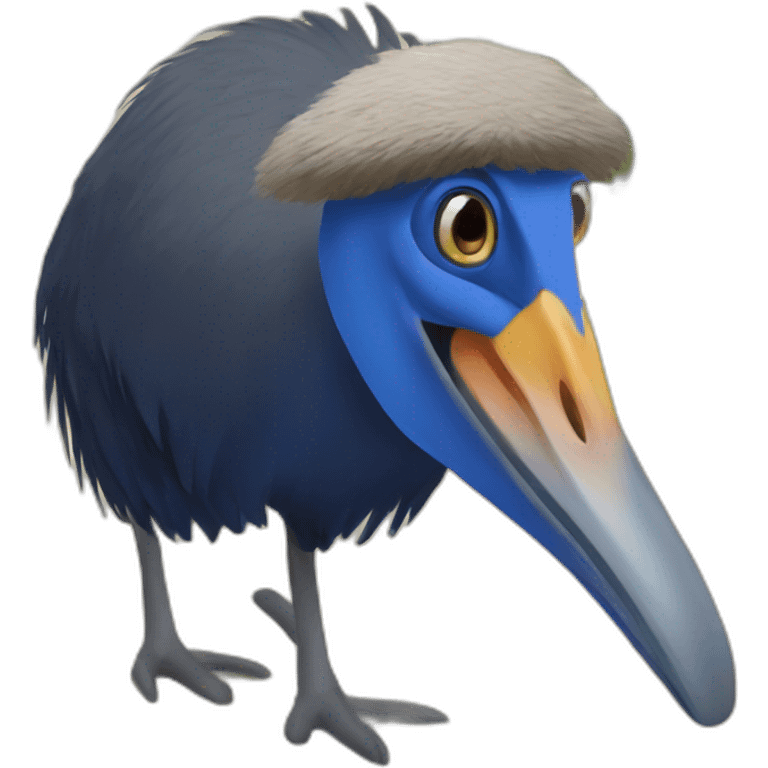 cute cassowary emoji