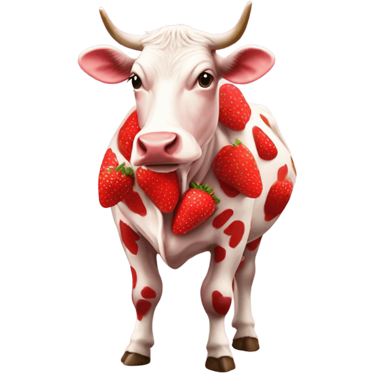 strawberry cow emoji