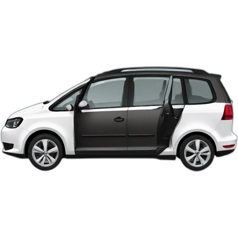 Black Volkswagen touran emoji