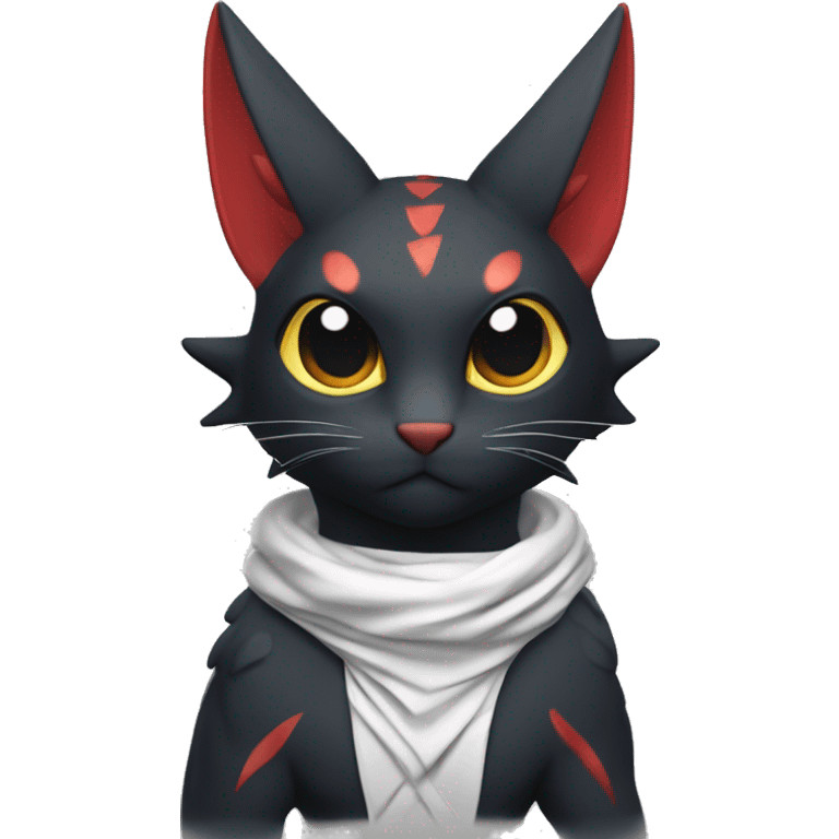  Kawaii Edgy Cool Beautiful Nargacuga-Litten full Outlined body emoji