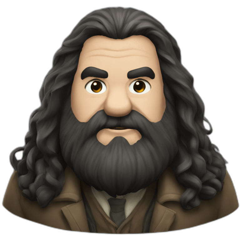 Hagrid from the alan wake universe emoji