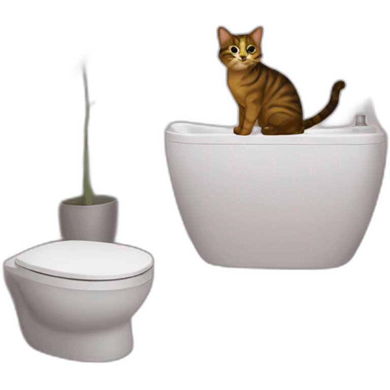 cat bathroom emoji