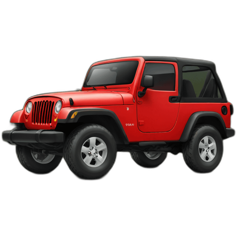 red jeep emoji