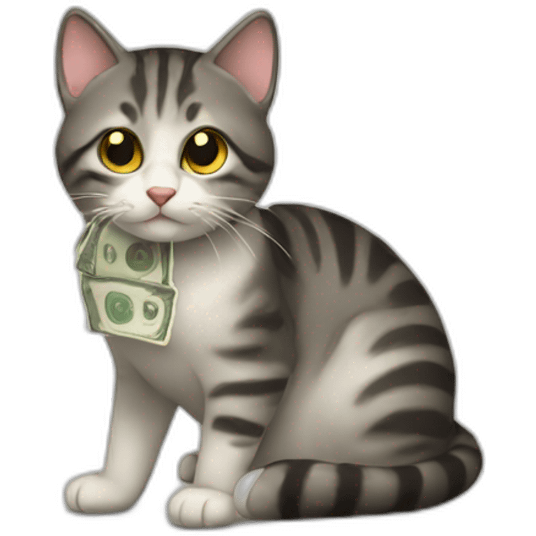 Cash in cat emoji