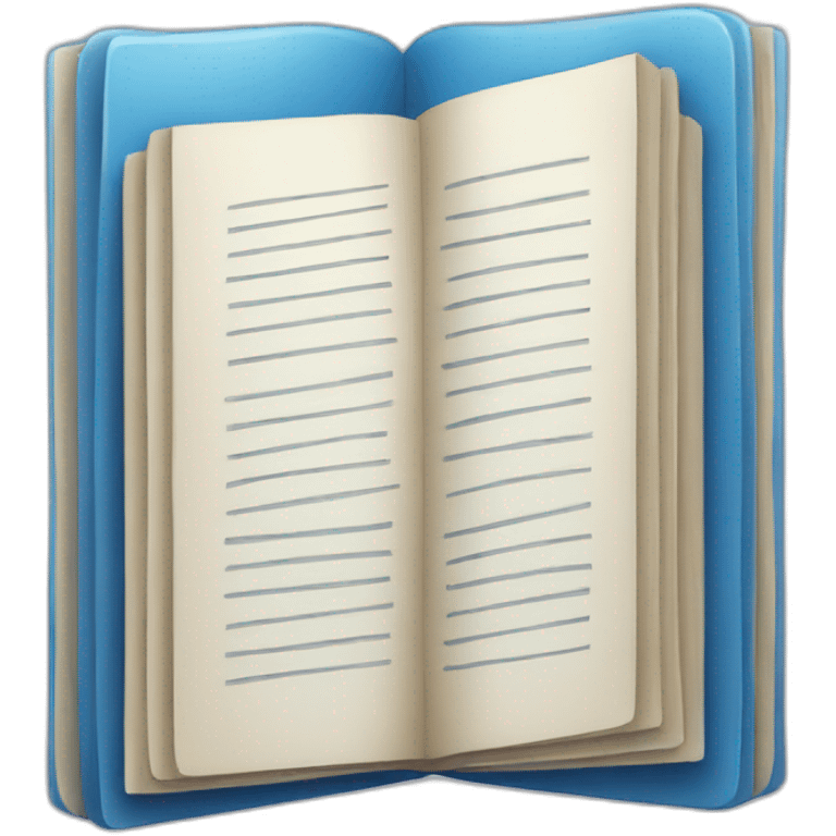 MODERN BLUE CLOSED BOOK emoji