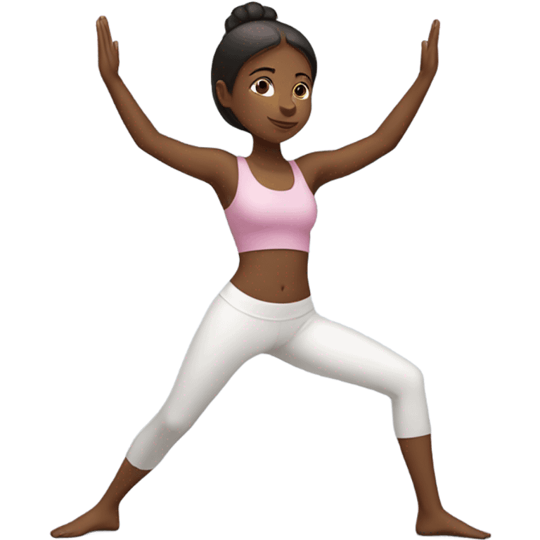 Girl yoga emoji