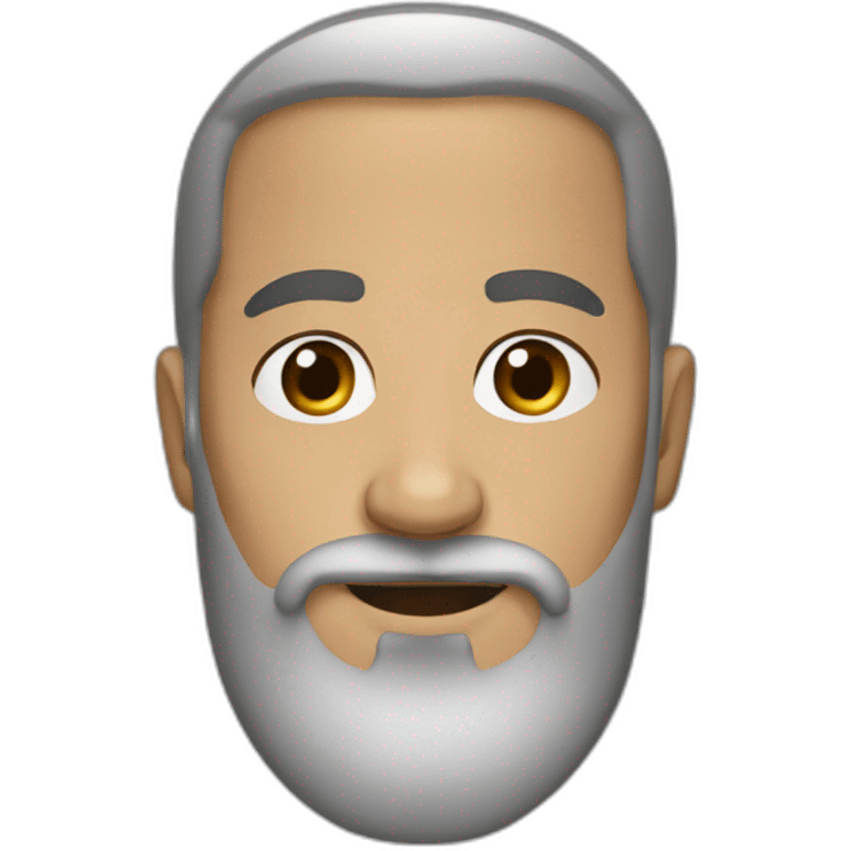 white muslim brown beard emoji