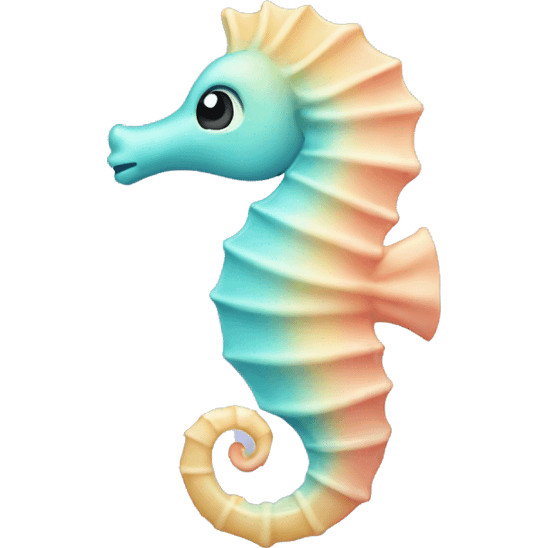 Pastel seahorse emoji