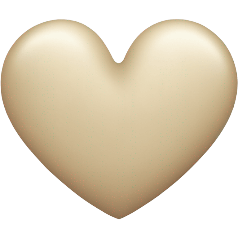 Beige heart  emoji