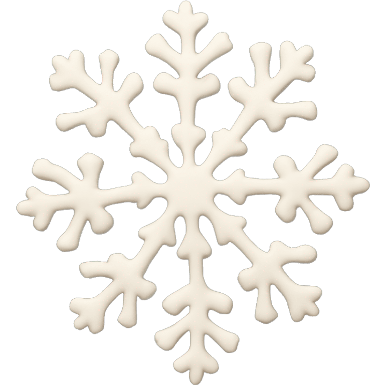 Christmas Cookie snowflake shape detailed  emoji