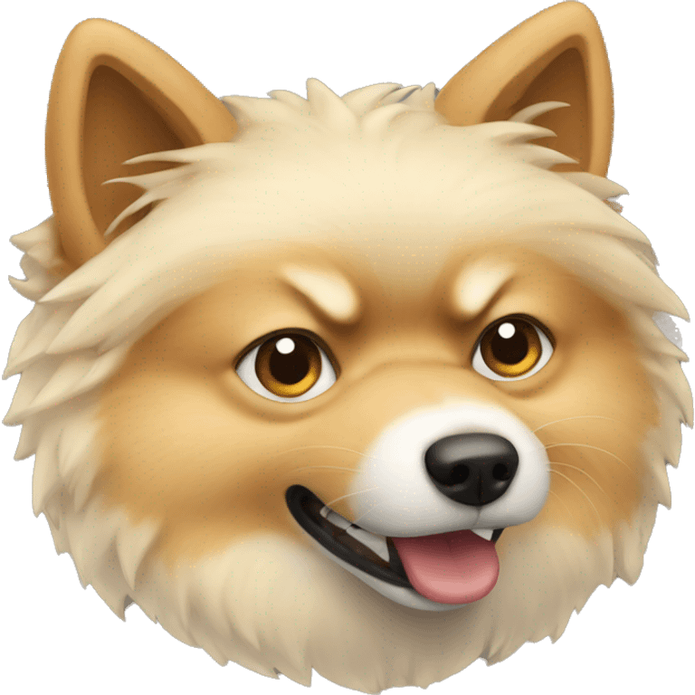 Spitz beige angry emoji