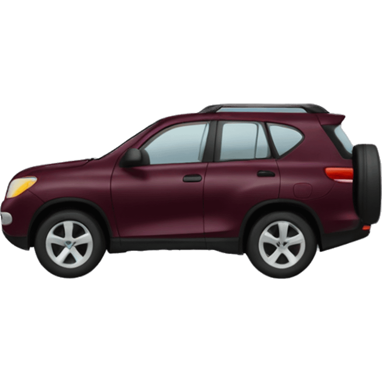 make a simple suv 🚙 icon that is burgundy in color emoji