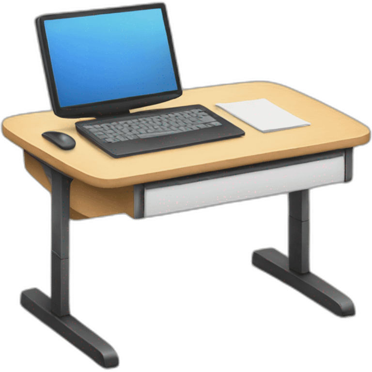 student desk emoji