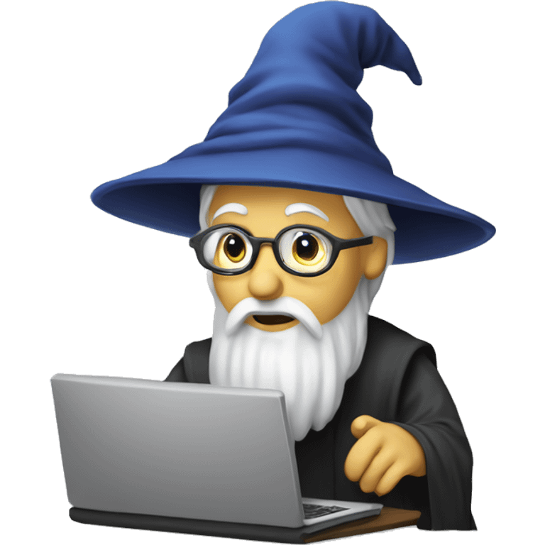 wizard coding computer emoji