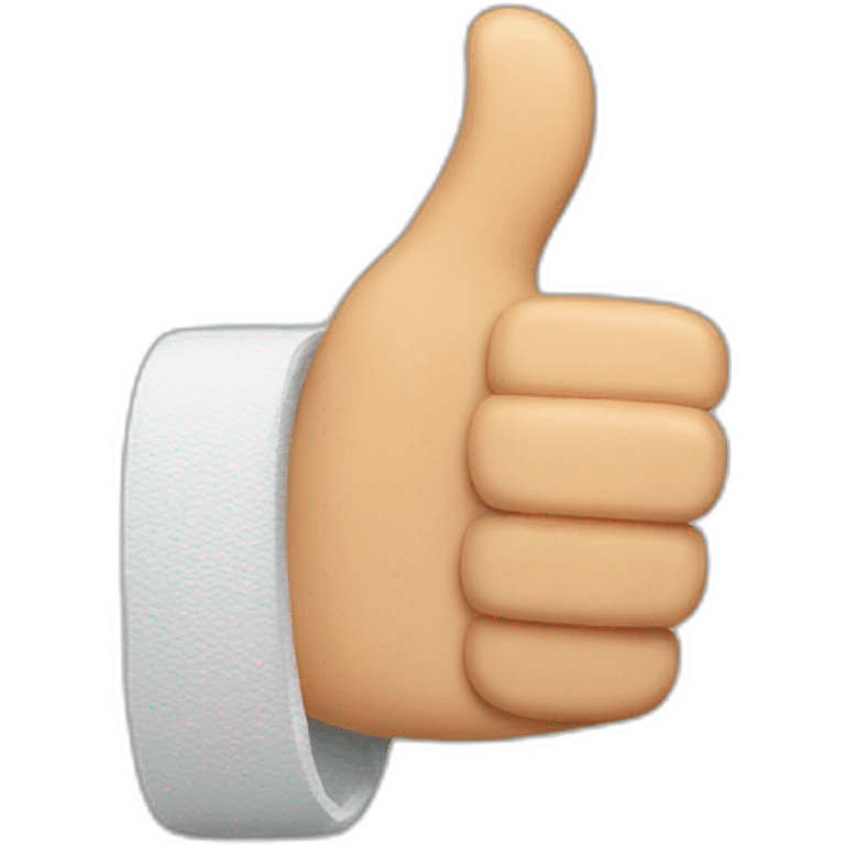 Thumb up with A hand splint emoji