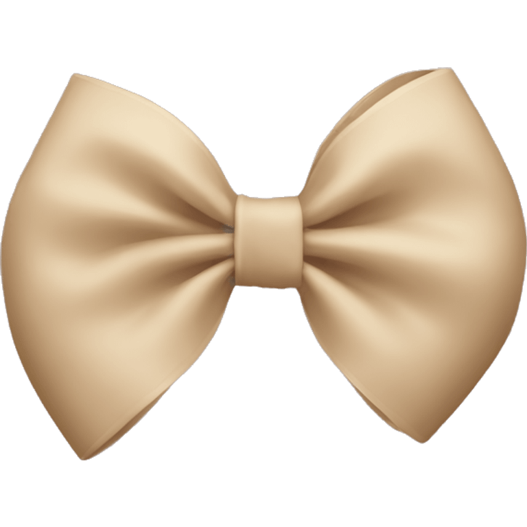 Beige bow emoji