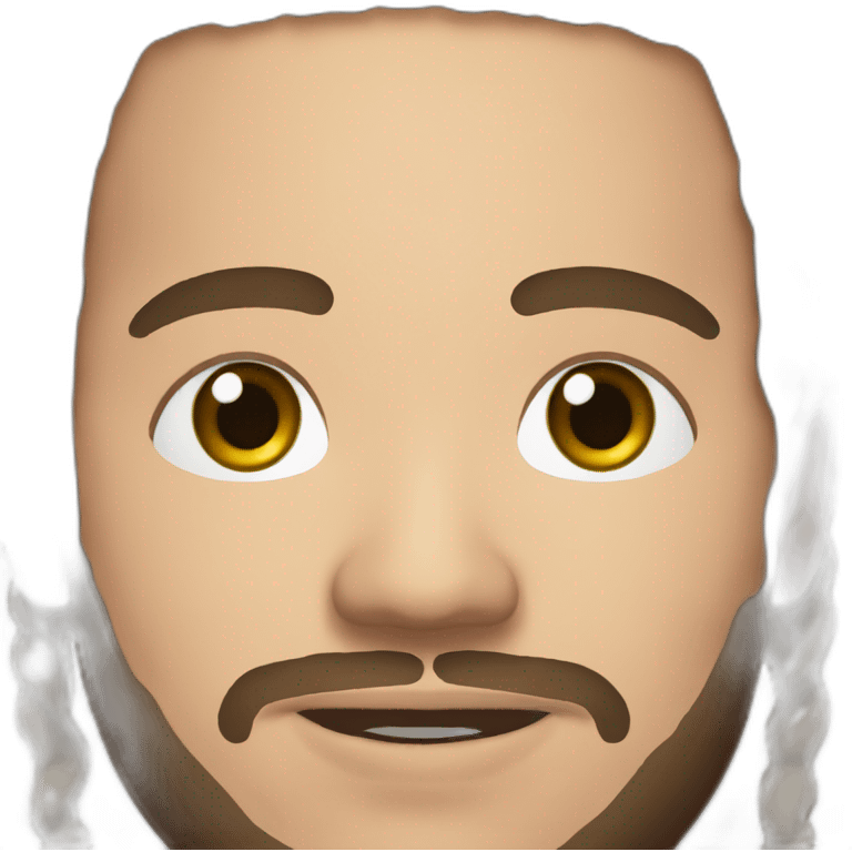 Post malone whit face tattoo emoji