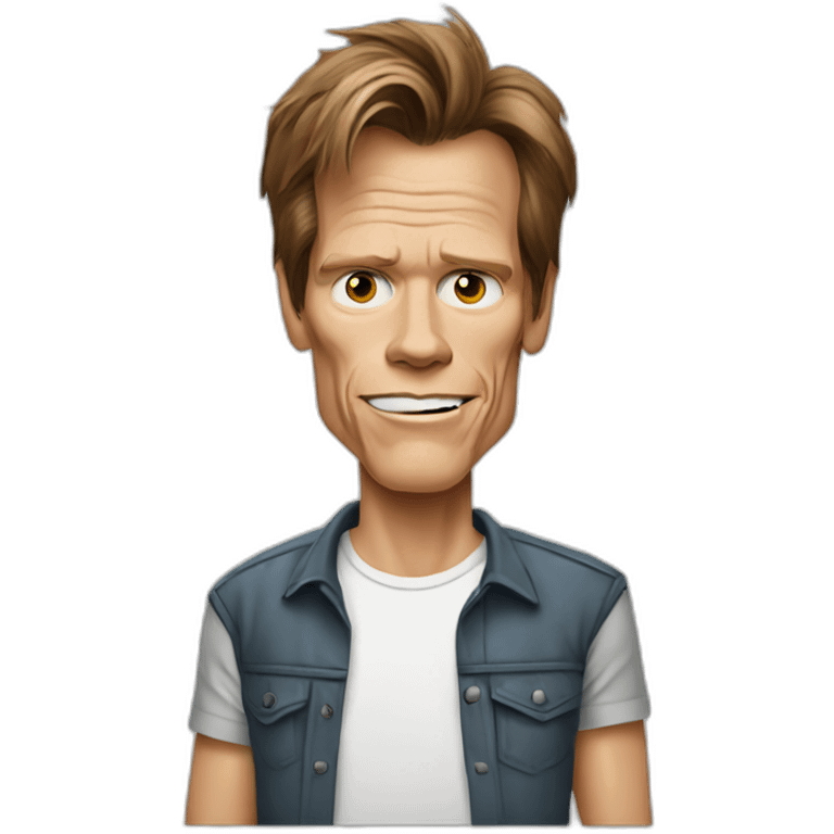 kevin-bacon cartoon wearing tee emoji