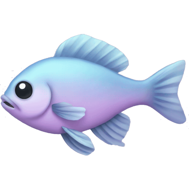 Pastel purple fish emoji