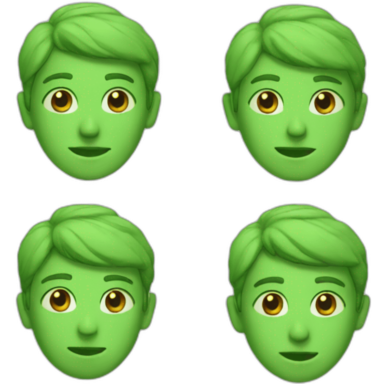 Green B emoji