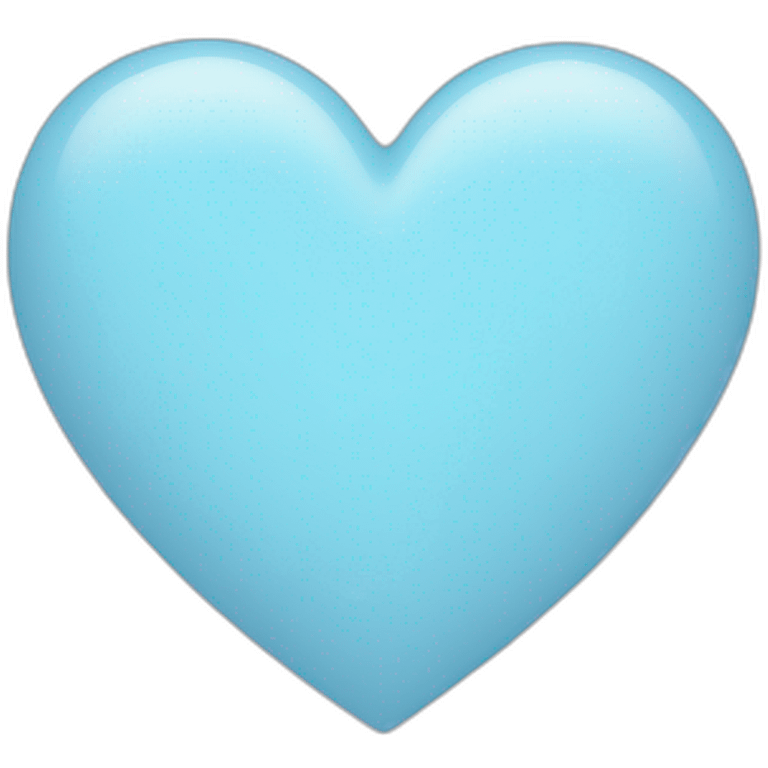 Pastel blue heart emoji