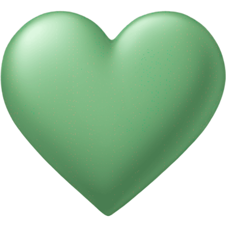 Sage green heart emoji