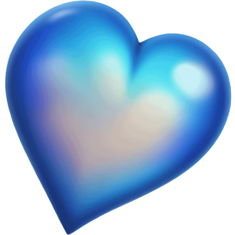 Blue space heart  emoji