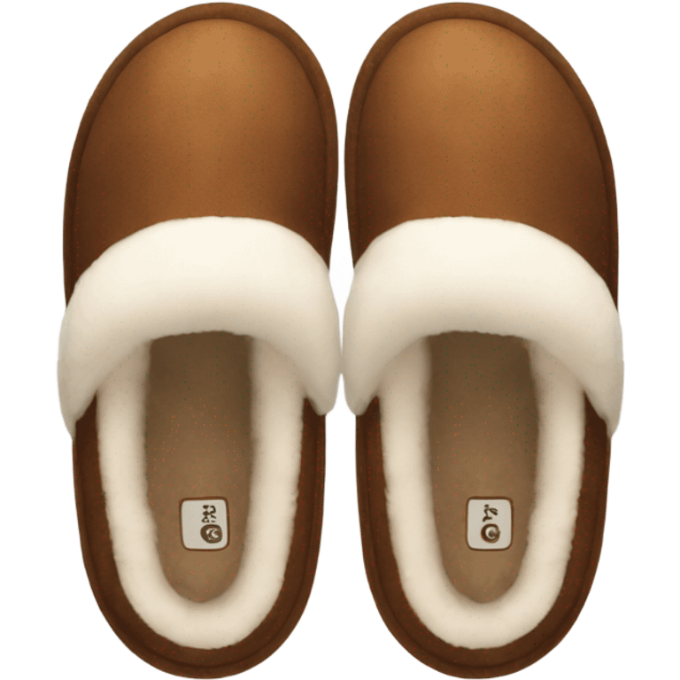 cozy brown ugg slippers emoji