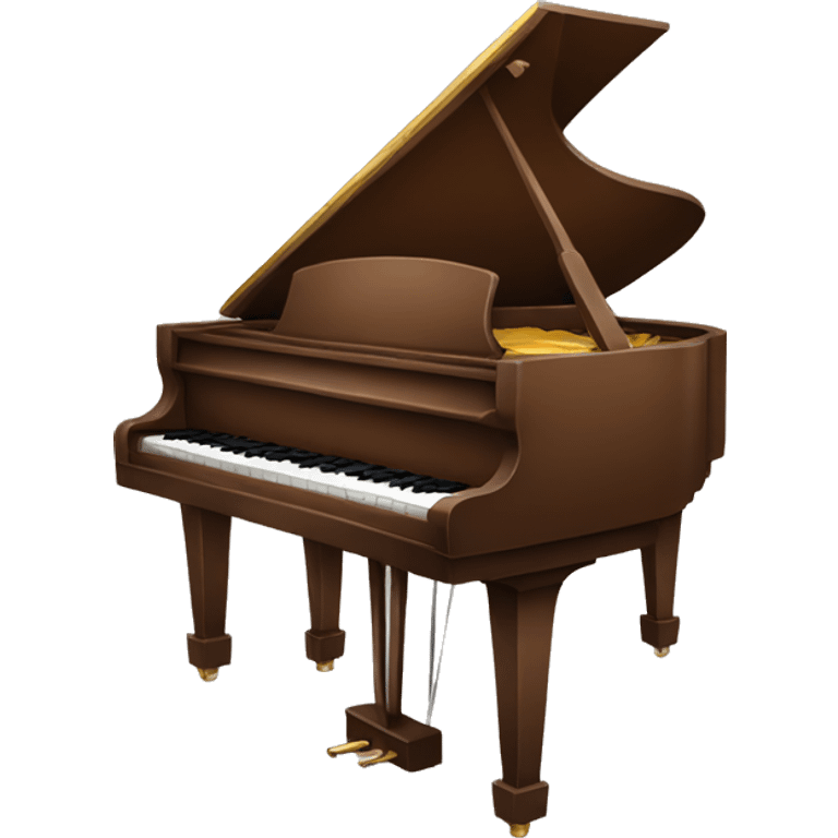 Brown Piano emoji