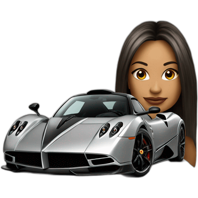 A the compagny name pagani with her famous car emoji