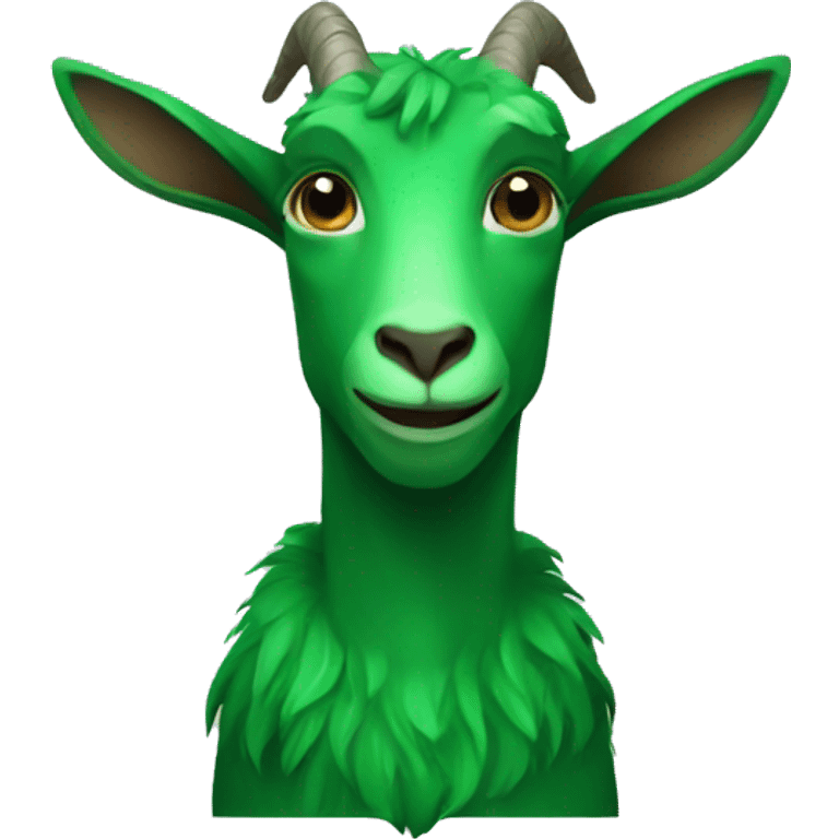 Green goat emoji