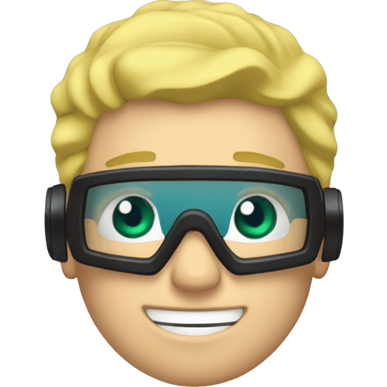 Blond man scuba diving  emoji