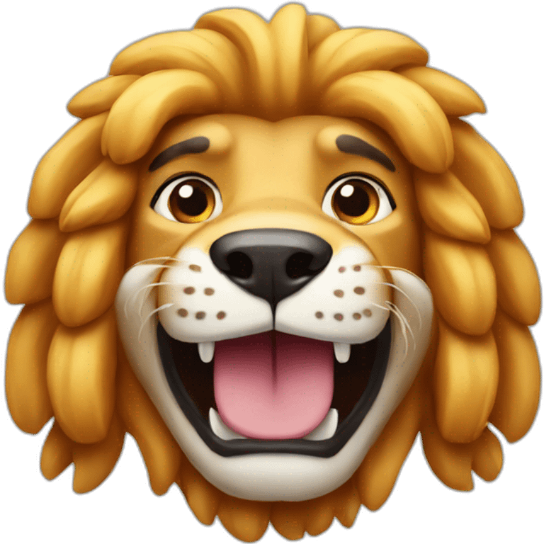 Hotdog lion emoji