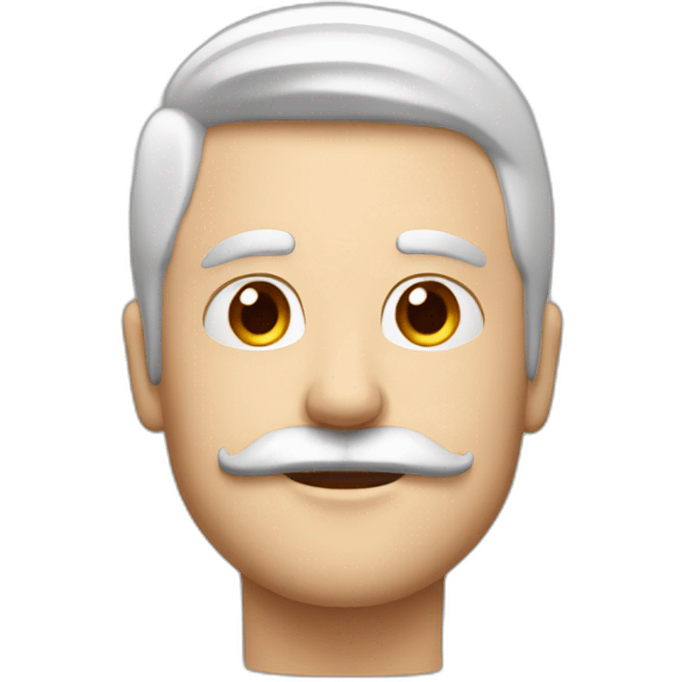 man with red and white horizontal stripe t short and moustache emoji