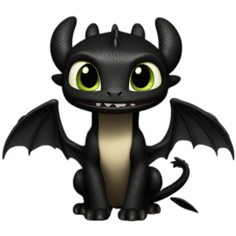 toothless how to train your dragon emoji