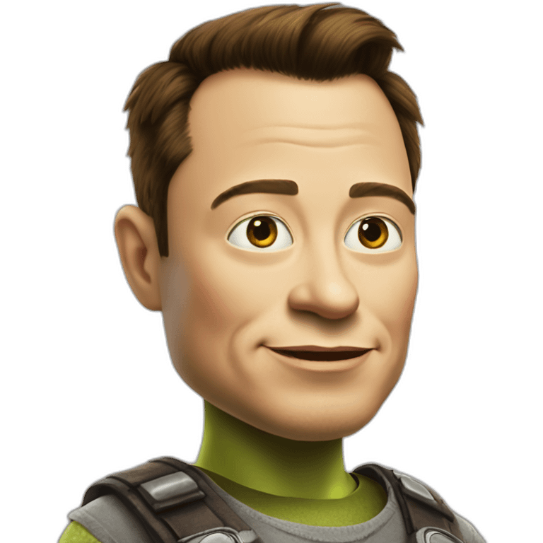 elon-musk-and-shrek emoji