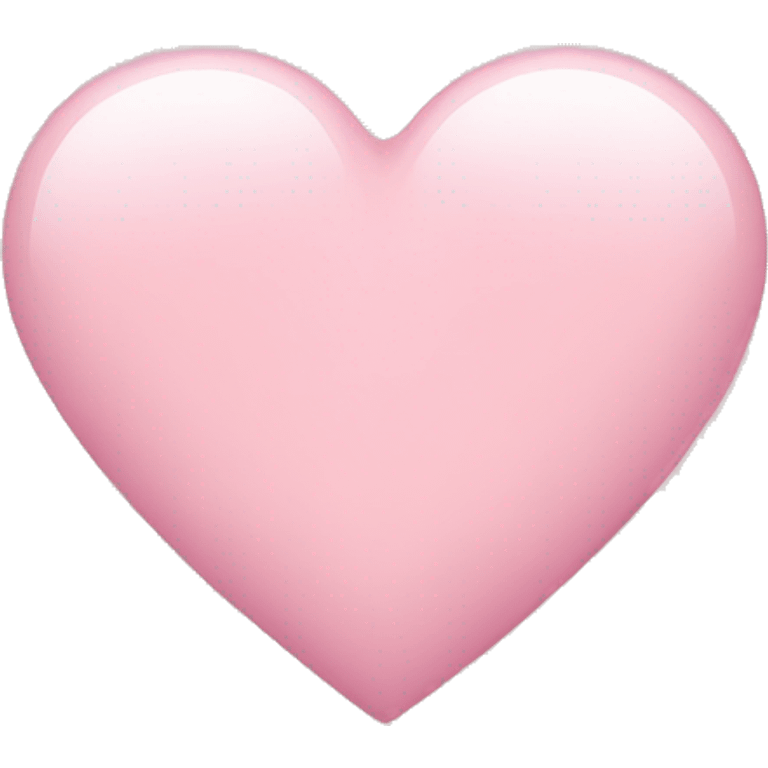 Light pink heart emoji