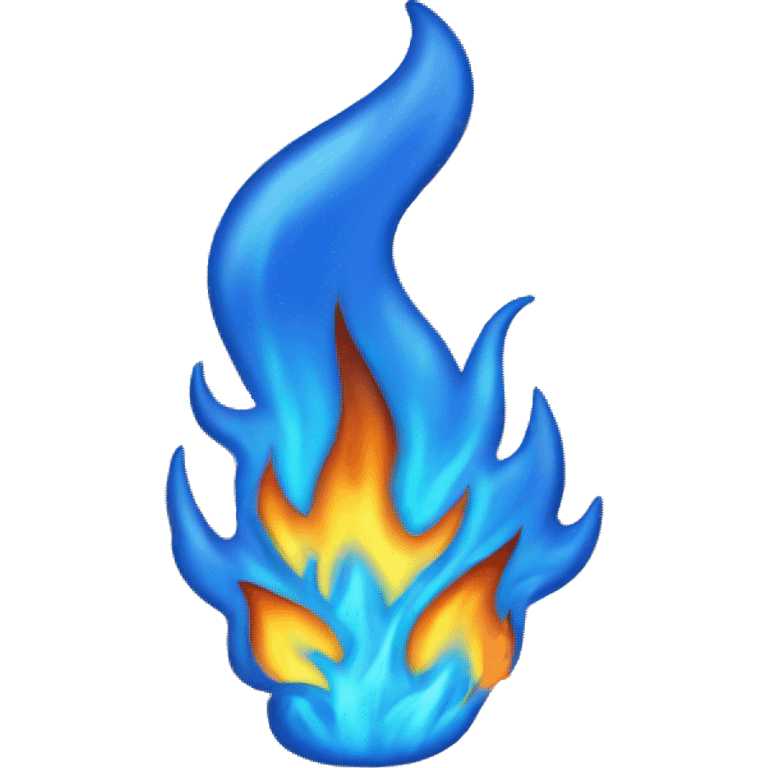 Blue fire emoji