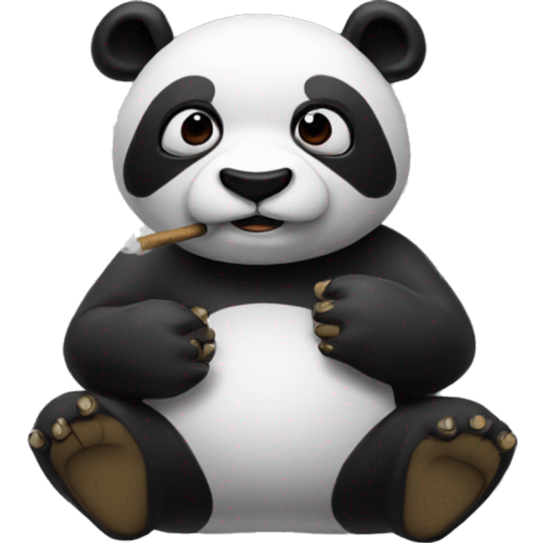 Smoke panda emoji