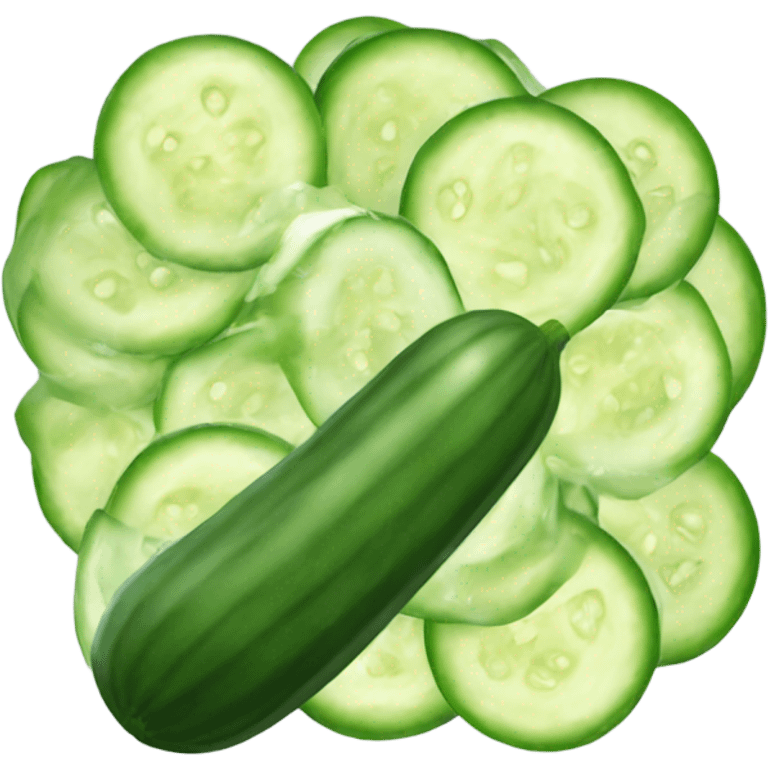 Cucumber salad emoji